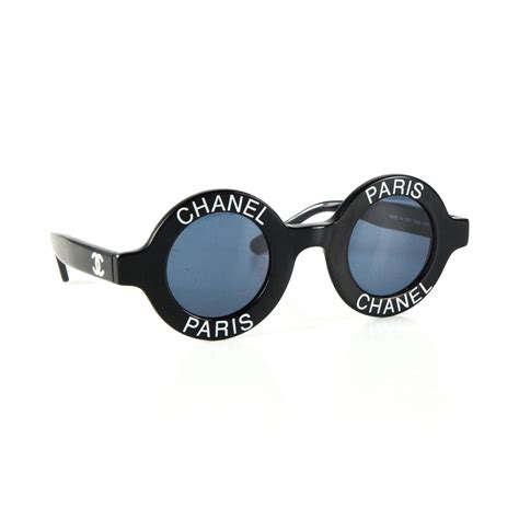 chanel vintage round logo sunglasses|Chanel sunglasses sale clearance.